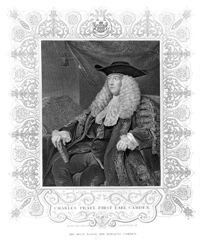 Charles Pratt, Camden 1. gróf portréja, H. Robinson metszete alkotó: English School