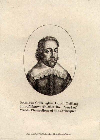 Francis Cottington portréja, Baron Cottington (kb.1578-1652) kocsma. 1812 (metszet) alkotó: English School