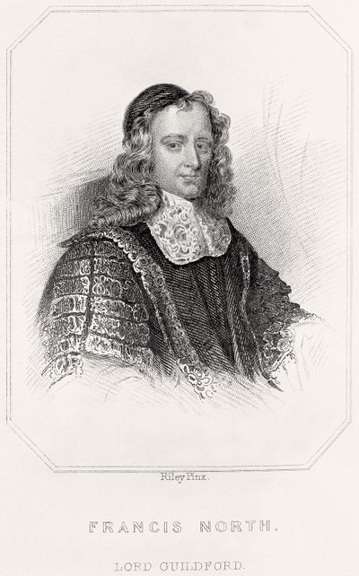 Francis North portréja, Lord Guildford, 1835 alkotó: English School