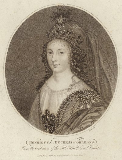 Henrietta, Orléans hercegnőjének portréja alkotó: English School