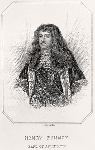 Henry Bennet, Arlington grófjának portréja, 1835 alkotó: English School