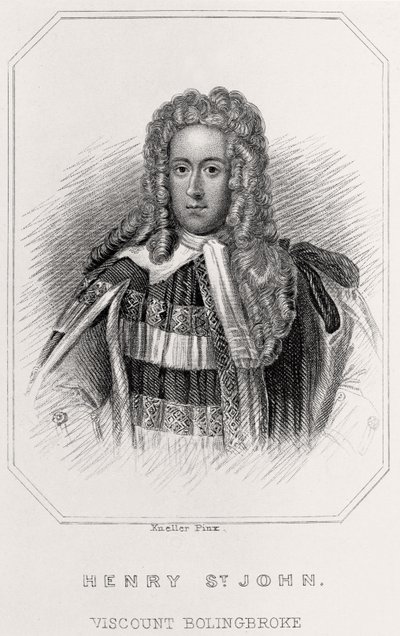 Henry St. John, Bolingbroke vikomt portréja, 1835 alkotó: English School