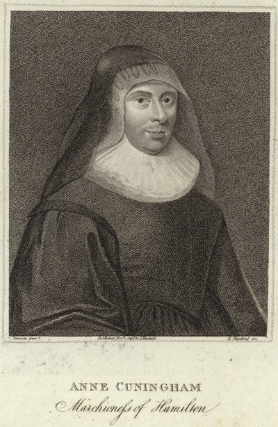 Lady Ann Cunningham, Hamilton márciusi asszonyának portréja alkotó: English School