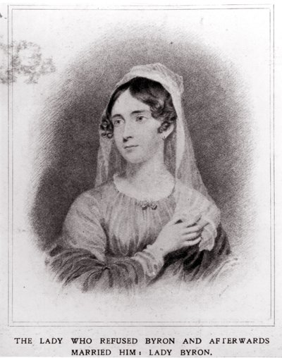 Lady Byron portréja (1792-1863) alkotó: English School