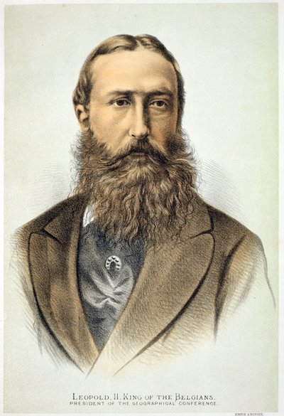 II. Lipót (1835-1909), belga király (1865-1909) portréja alkotó: English School