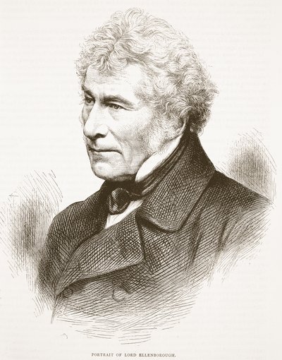 Lord Ellenborough portréja, a Cassells Illustrated History of England illusztrációja alkotó: English School