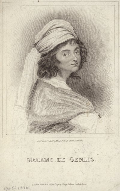 Madame de Genlis portréja alkotó: English School