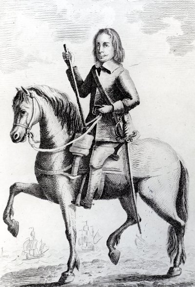Desborough vezérőrnagy portréja lóháton alkotó: English School