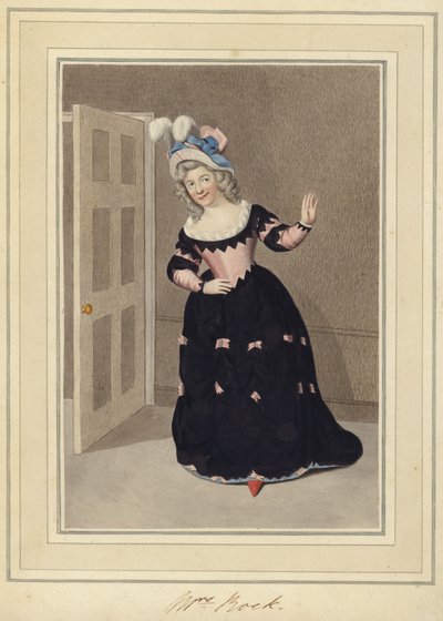 Mrs Rock portréja alkotó: English School