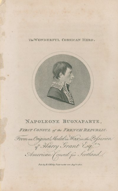 Napóleon Bonaparte portréja alkotó: English School