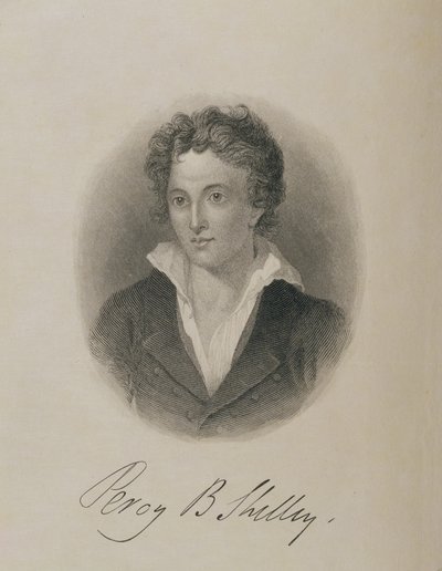Percy Bysshe Shelley (1792-1822) portréja, alkotó: English School