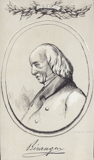 Pierre-Jean de Beranger portréja alkotó: English School