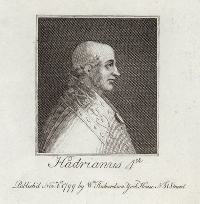 IV. Adrián pápa portréja alkotó: English School