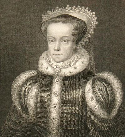 I. Mária királynő portréja (metszet) alkotó: English School