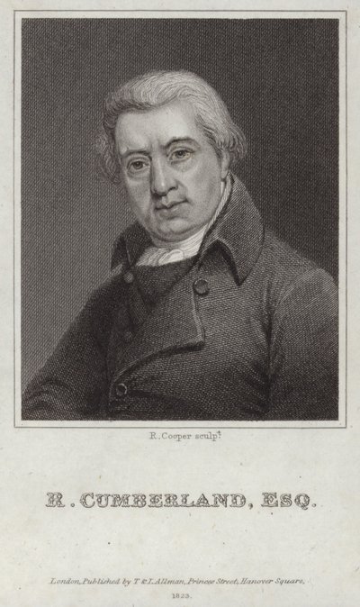 Richard Cumberland portréja alkotó: English School