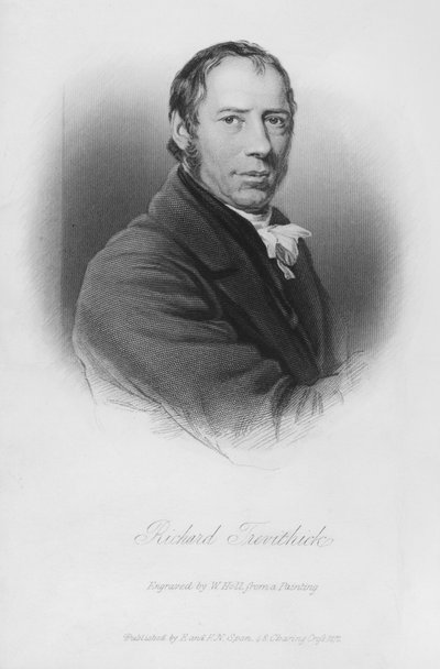 Richard Trevithick portréja (metszet) alkotó: English School