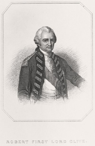 Robert 1. Lord Clive portréja, 1835 alkotó: English School