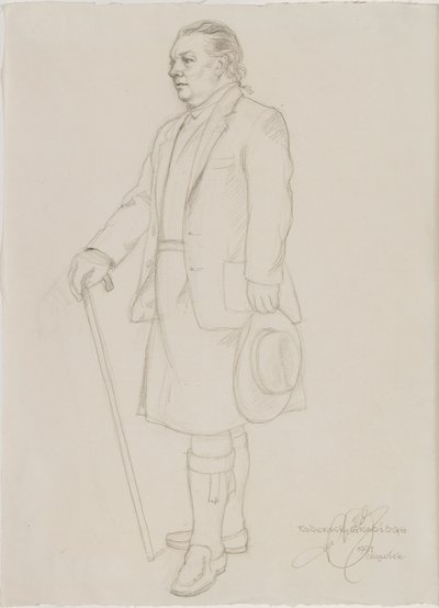 Roderick Gradidge portréja, 1987 körül alkotó: English School