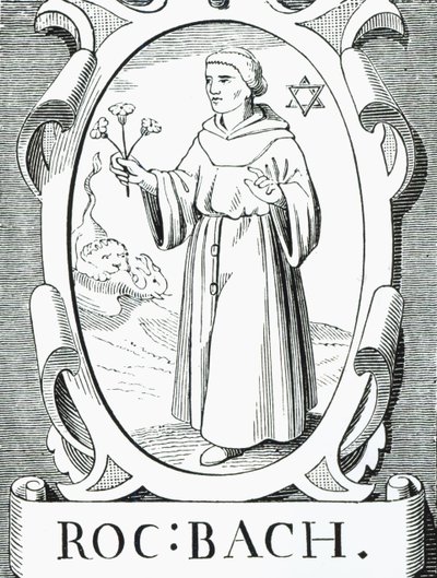 Roger Bacon (kb. 1220-92) portréja, illusztráció a középkori és a reneszánsz tudomány és irodalomból, Paul Lacroix írta és metszett, 1878 alkotó: English School