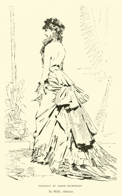 Sarah Bernhardt portréja alkotó: English School