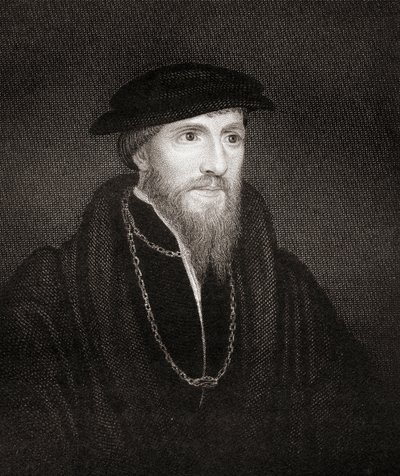 Sir Anthony Denny (1501-49) portréja a Lodges British Portraits-ból, 1823 alkotó: English School
