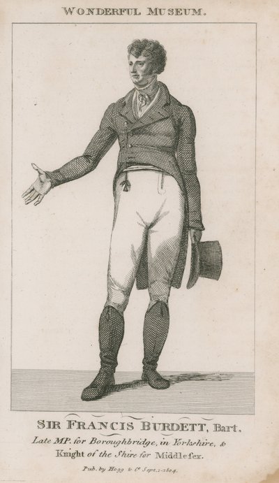 Sir Francis Burdett portréja alkotó: English School