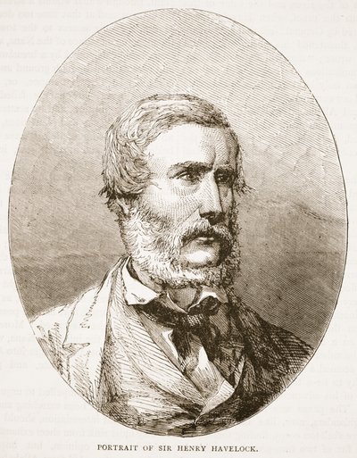 Sir Henry Havelock portréja, a Cassells Illustrated History of England illusztrációja alkotó: English School