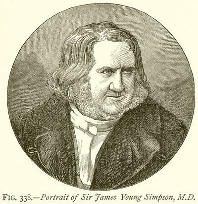 Sir James Young Simpson portréja, M.D. alkotó: English School
