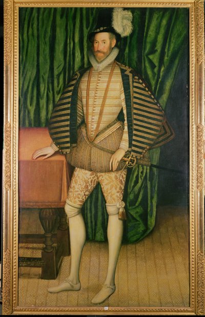 Sir Jerome Bowes († 1616), Oroszország cári nagykövetének portréja, 1583 alkotó: English School