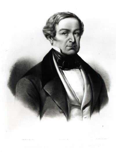 Sir Robert Peel (1788-1850) portréja, Henry Brittan Willis (1810-84) metszete alkotó: English School