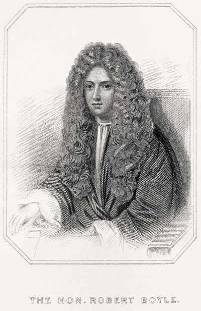A tisztelt Robert Boyle portréja, 1835 alkotó: English School
