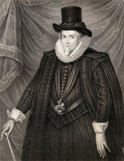 Thomas Cecil, Exeter 1. grófjának portréja a Lodges British Portraits-tól, 1823 alkotó: English School