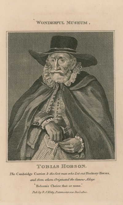 Tobias Hobson portréja alkotó: English School