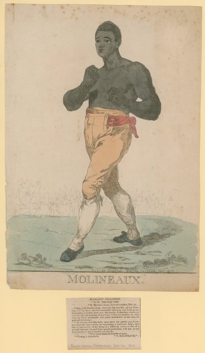 Tom Molineaux portréja alkotó: English School