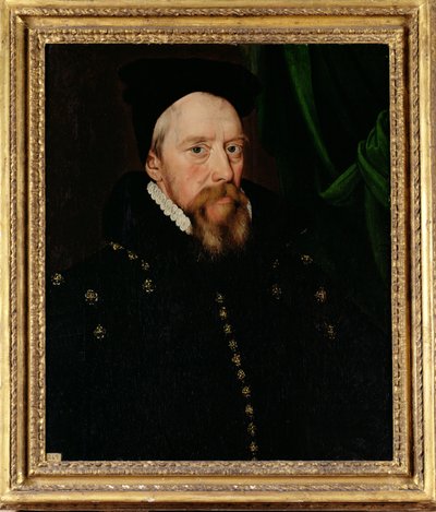 William Cecil, Burghley 1. báró (1520-98) portréja alkotó: English School
