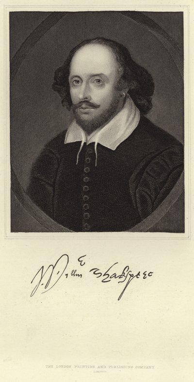William Shakespeare portréja alkotó: English School