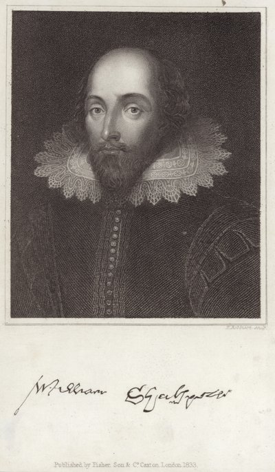 William Shakespeare portréja alkotó: English School
