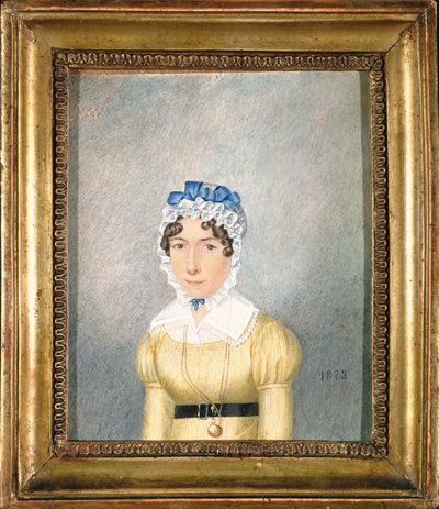 Arany Medálos hölgy portréja, 1823 (guache és wc papíron) alkotó: English School