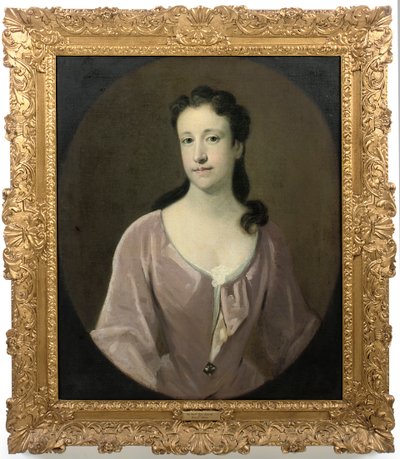 Egy hölgy portréja. hagyományosan Mrs. Dorothy Smithként azonosítják, szül. Barret-Lennard alkotó: English School