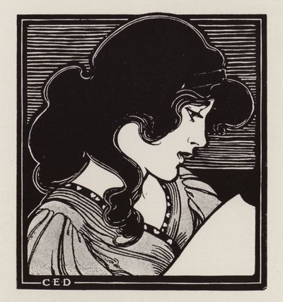 Női portré (litho) alkotó: English School