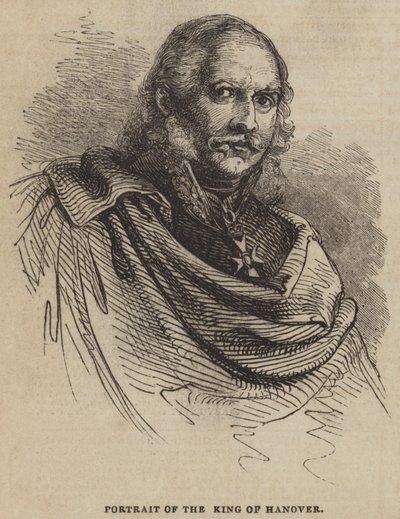 Hannover királyának portréja alkotó: English School