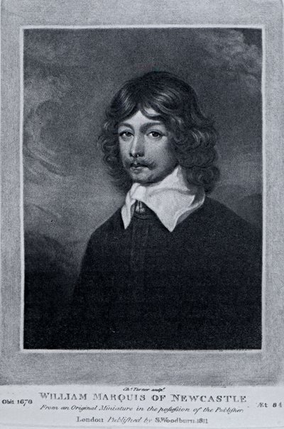 Newcastle márki portréja, Richard Earlom és Charles Turner „Characters Illustrious in British History” című könyvéből, 1815 alkotó: English School