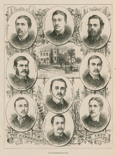 Az 1877-es cambridge-i legénység portréi alkotó: English School