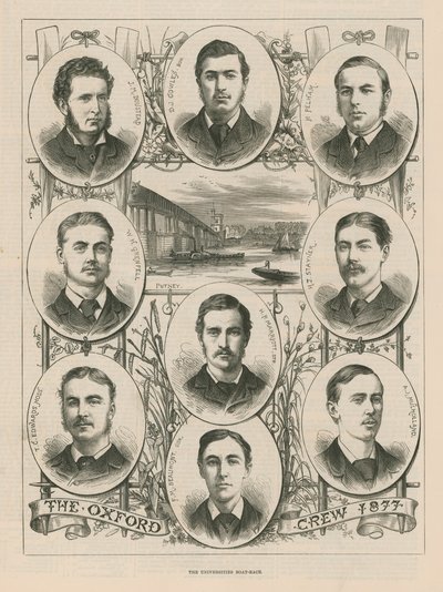 Az 1877-es oxfordi legénység portréi alkotó: English School