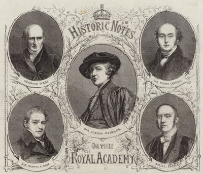 A Királyi Akadémia elnökeinek portréi alkotó: English School