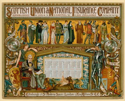 A Scottish Union & National Insurance Company plakátja alkotó: English School