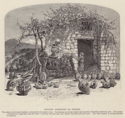 Fazekasság, Rasheiyet el Fukhar (metszet) alkotó: English School