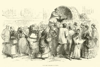 Baromfiárusok Párizsban, 1870. október alkotó: English School