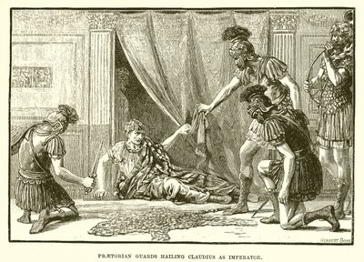 A praetorianus őrök Claudiust imperatornak üdvözölték alkotó: English School
