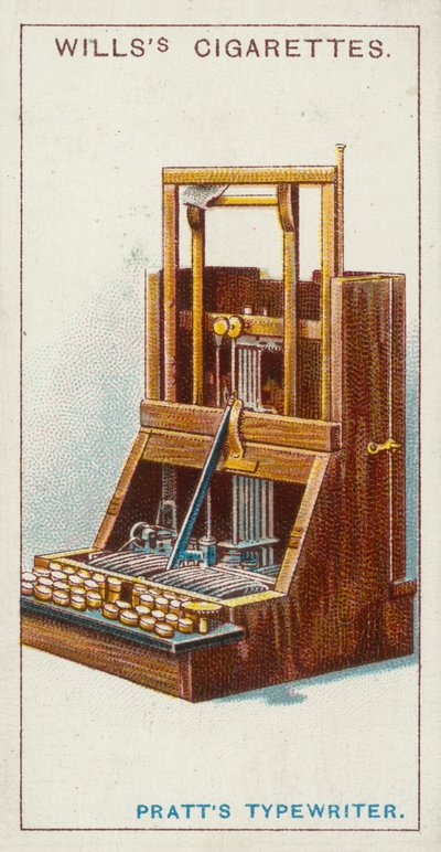 Pratt írógépe (chromolitho) alkotó: English School